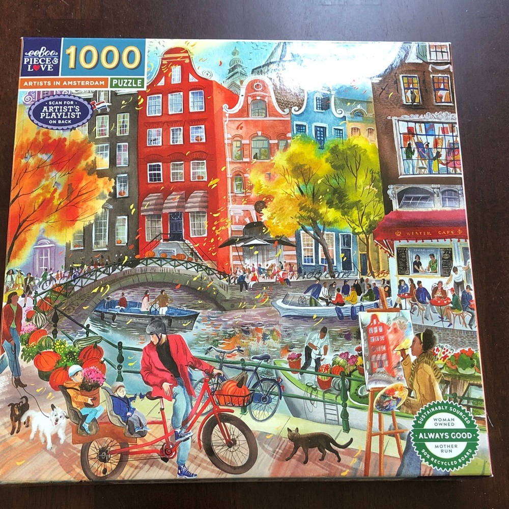EeBoo Artists in Amsterdam 1000 piece puzzle